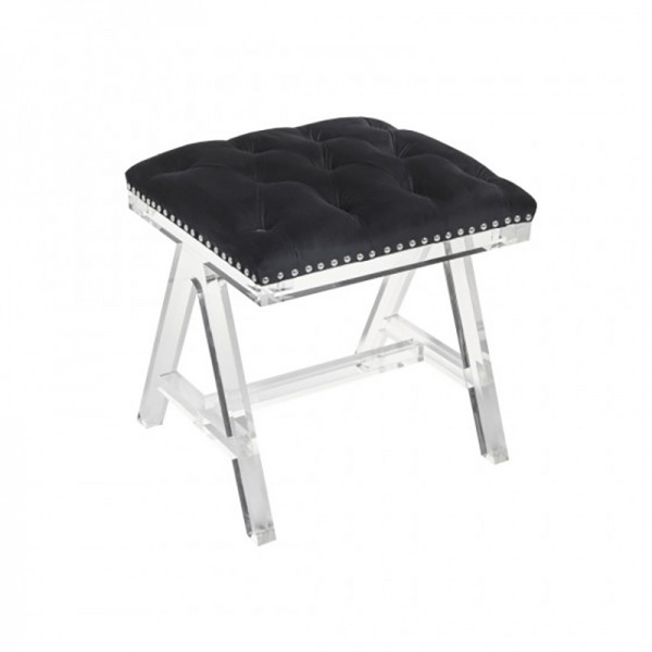 ACRYLIC OTTOMAN BLACK